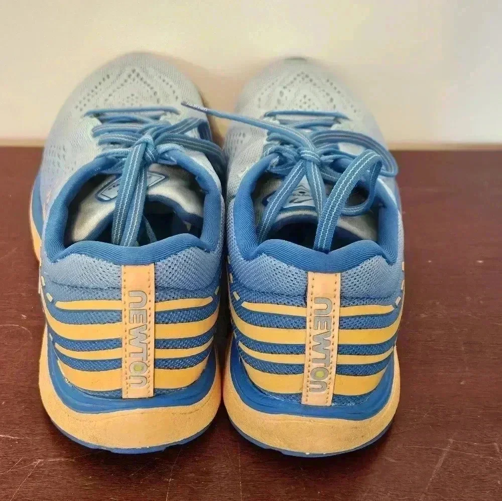 NEWTON Kismet 8 Ladies Running Sneakers | Light Blue, Arctic, Orange | Size 10